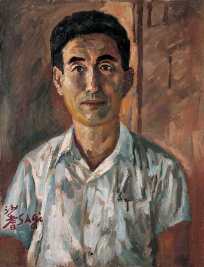 沙耆 1983年作 木匠肖像